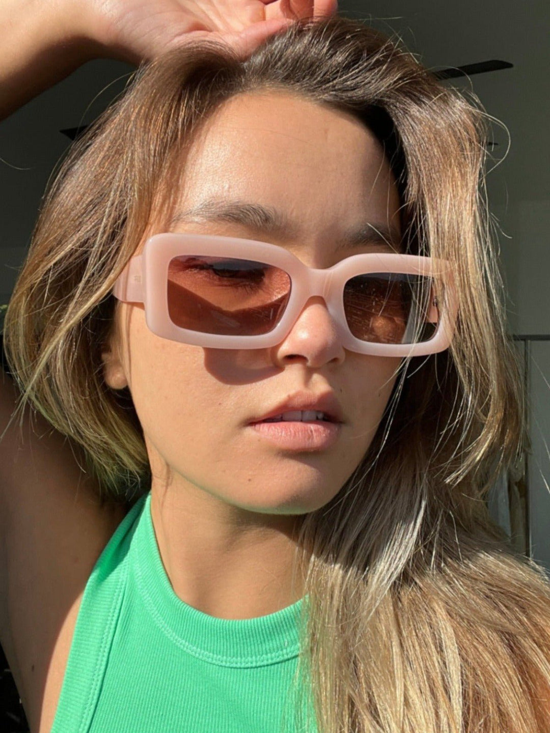 Diff Eyewear Indy Sunglasses - Faded Citrus Brown Gradient - Jayden P Boutique