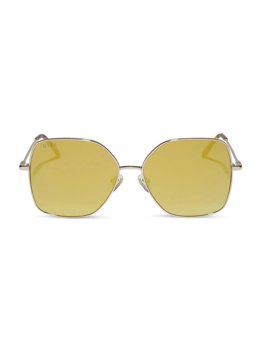 DIFF EYEWEAR Iris Sunglasses - Gold/Gold Mirror - Jayden P Boutique