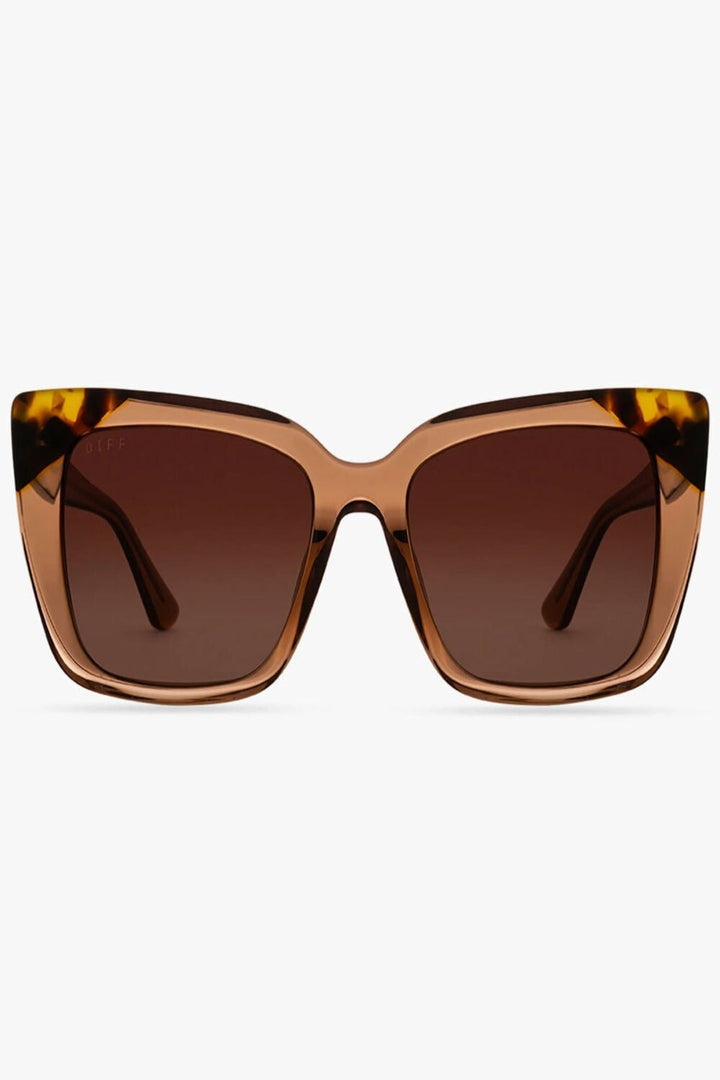 Diff Eyewear Lizzy Dunes Crystal + Brown Gradient Sunglasses - Jayden P Boutique