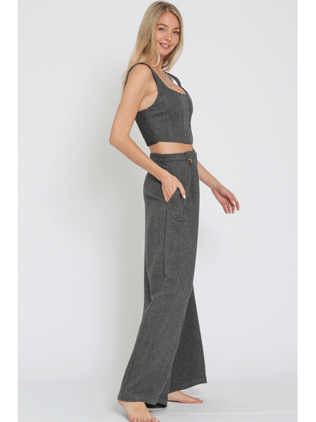 Fiona Sleeveless Bustier Crop Top - Jayden P Boutique