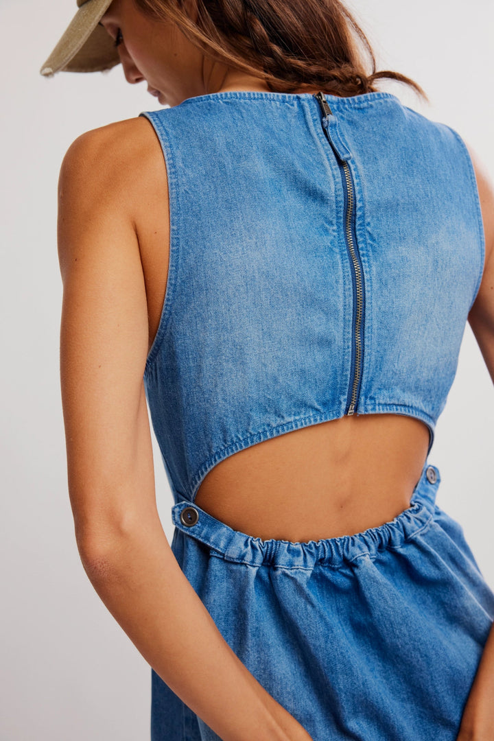 FREE PEOPLE - Atlas Denim Mini - Jayden P Boutique