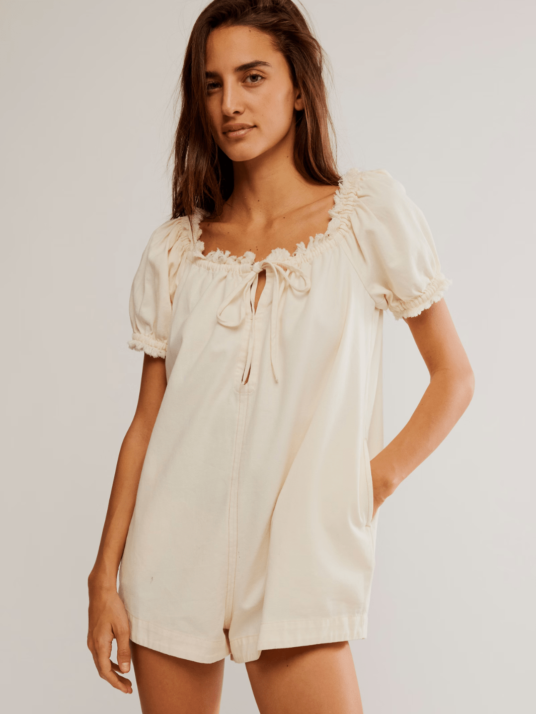 FREE PEOPLE - Daisy Denim Babydoll Romper - Jayden P Boutique