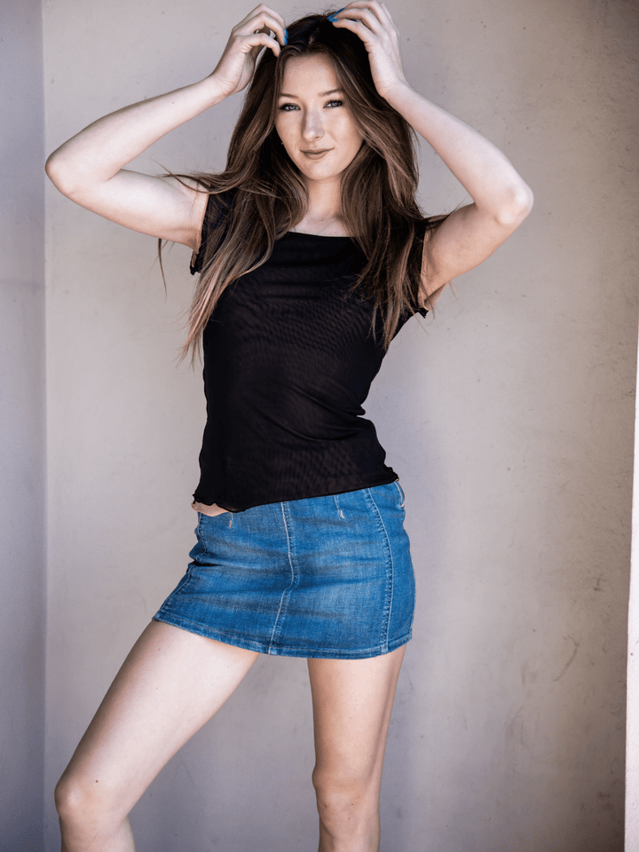 FREE PEOPLE - Daylight Denim Mini Skirt - Jayden P Boutique