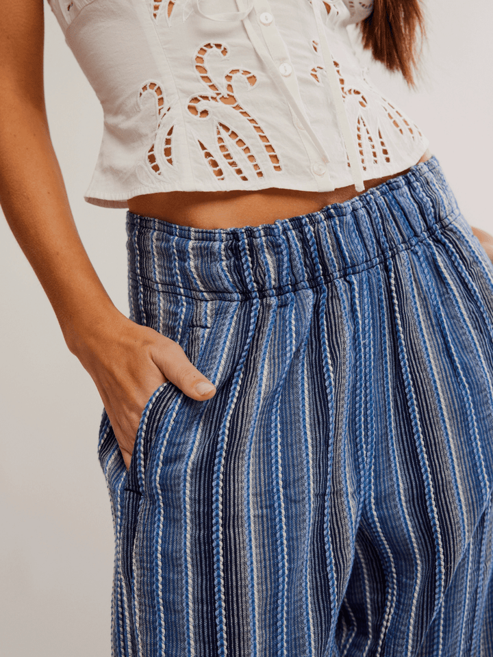 FREE PEOPLE - Days End Linen Pant - Jayden P Boutique