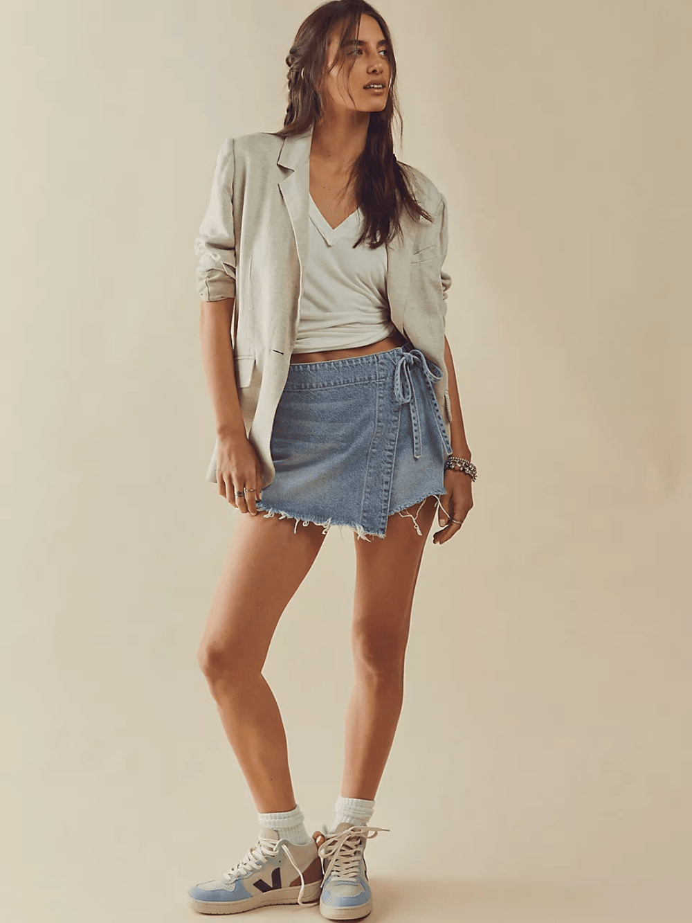 FREE PEOPLE - Emmy Denim Skort - Jayden P Boutique