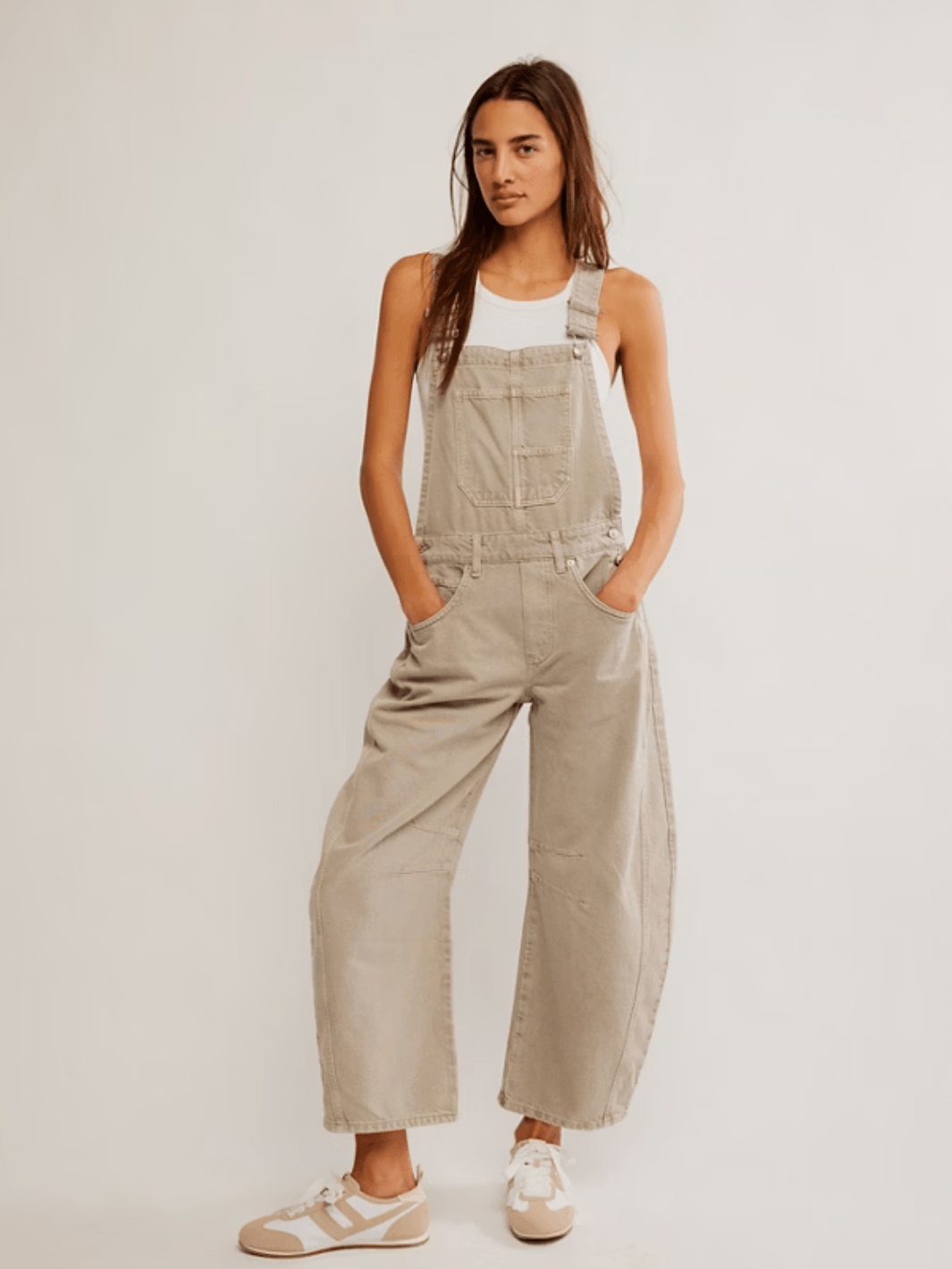FREE PEOPLE - Good Luck Barrel Overalls - Jayden P Boutique