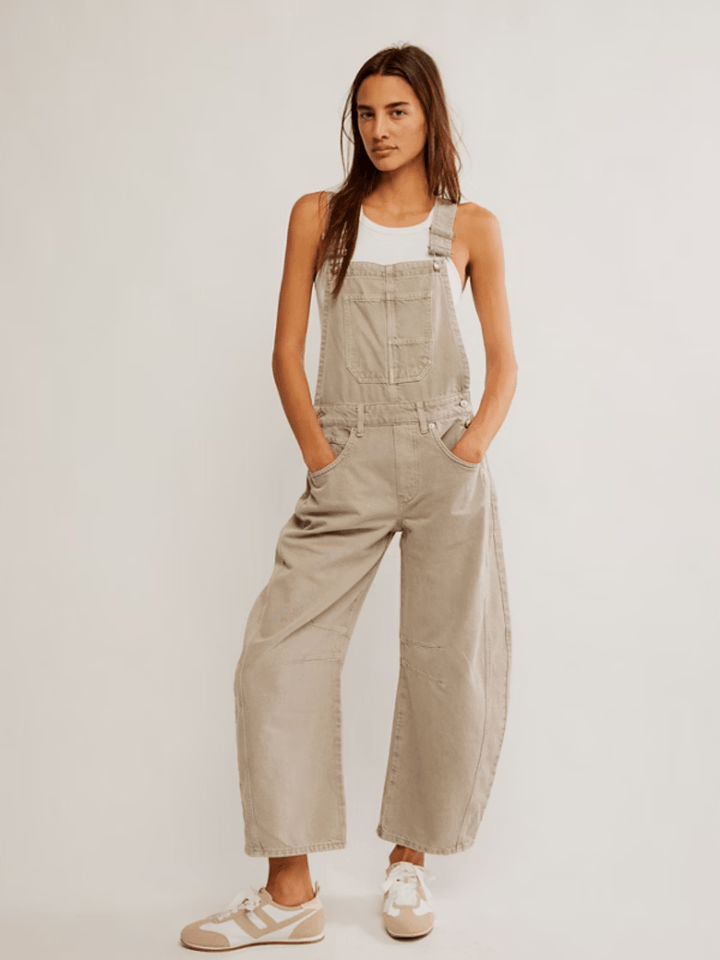 FREE PEOPLE - Good Luck Barrel Overalls - Jayden P Boutique