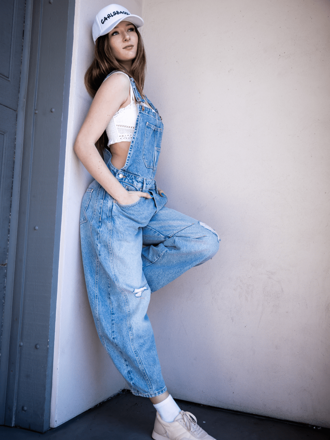FREE PEOPLE - Good Luck Barrel Overalls - Jayden P Boutique
