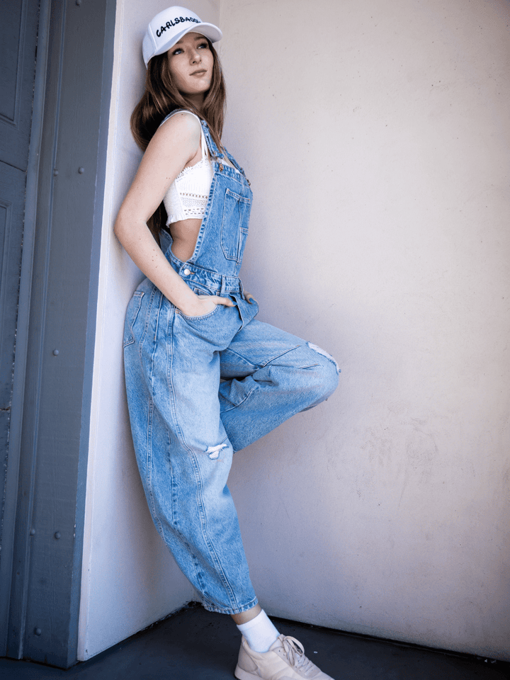 FREE PEOPLE - Good Luck Barrel Overalls - Jayden P Boutique