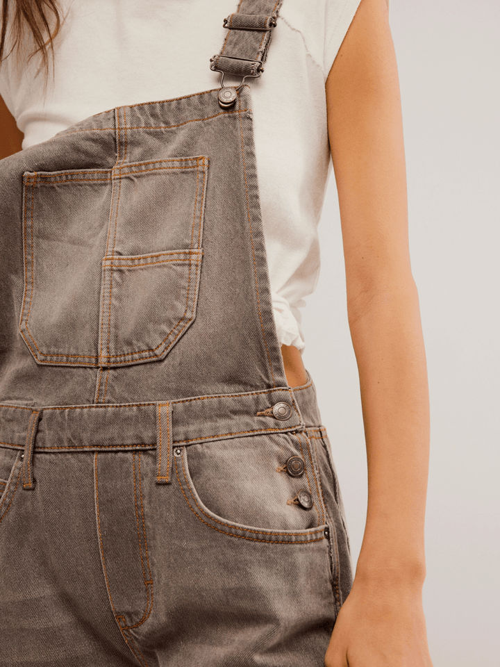 FREE PEOPLE - Good Luck Barrel Overalls - Jayden P Boutique