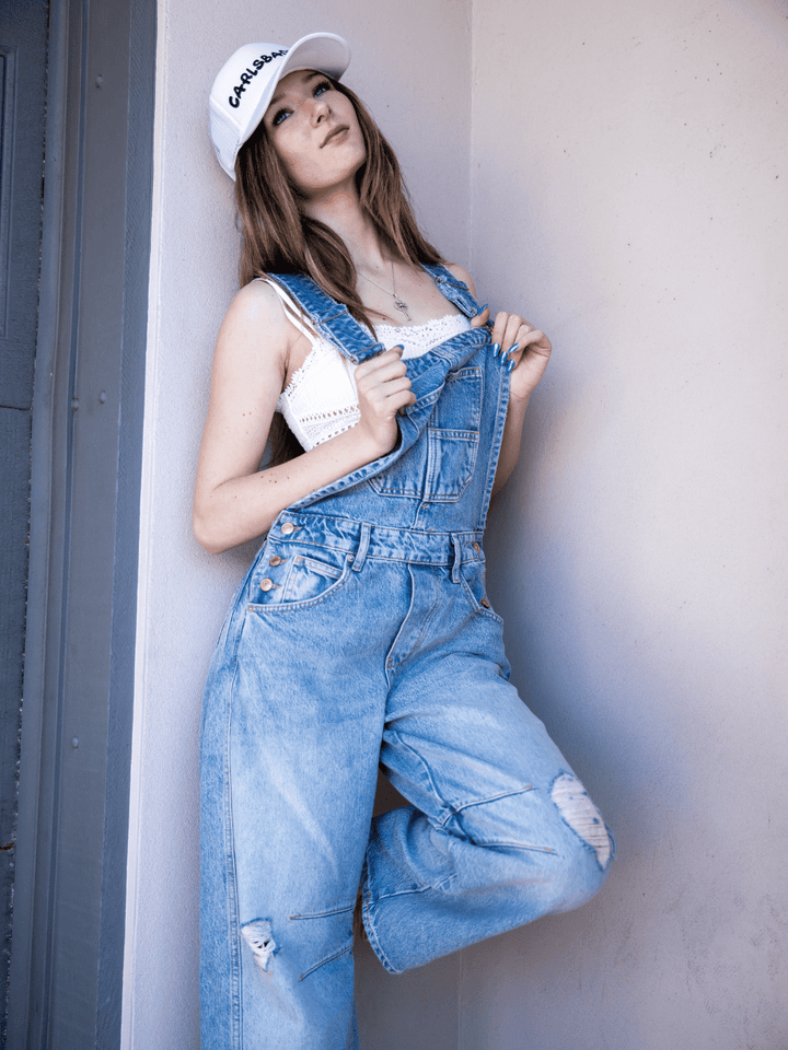 FREE PEOPLE - Good Luck Barrel Overalls - Jayden P Boutique