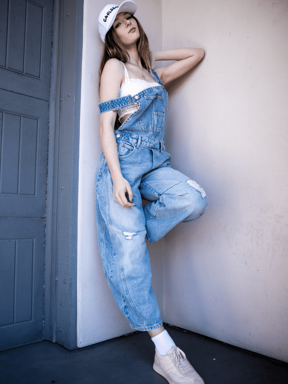 FREE PEOPLE - Good Luck Barrel Overalls - Jayden P Boutique