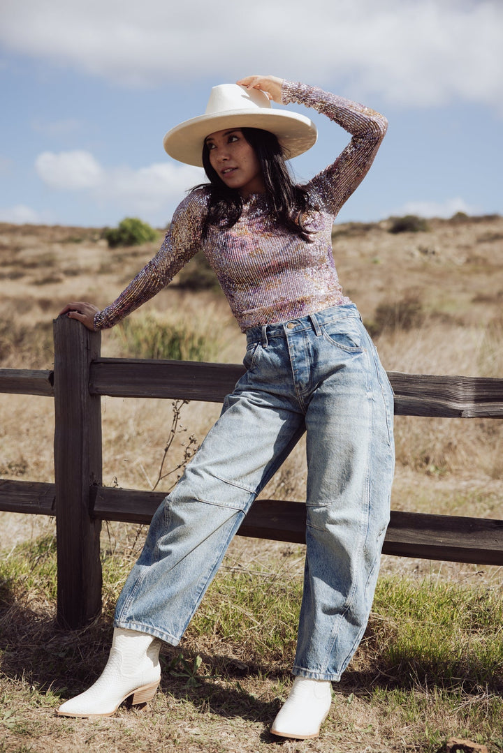 Free People Good Luck Mid Rise Barrel Jeans - Jayden P Boutique