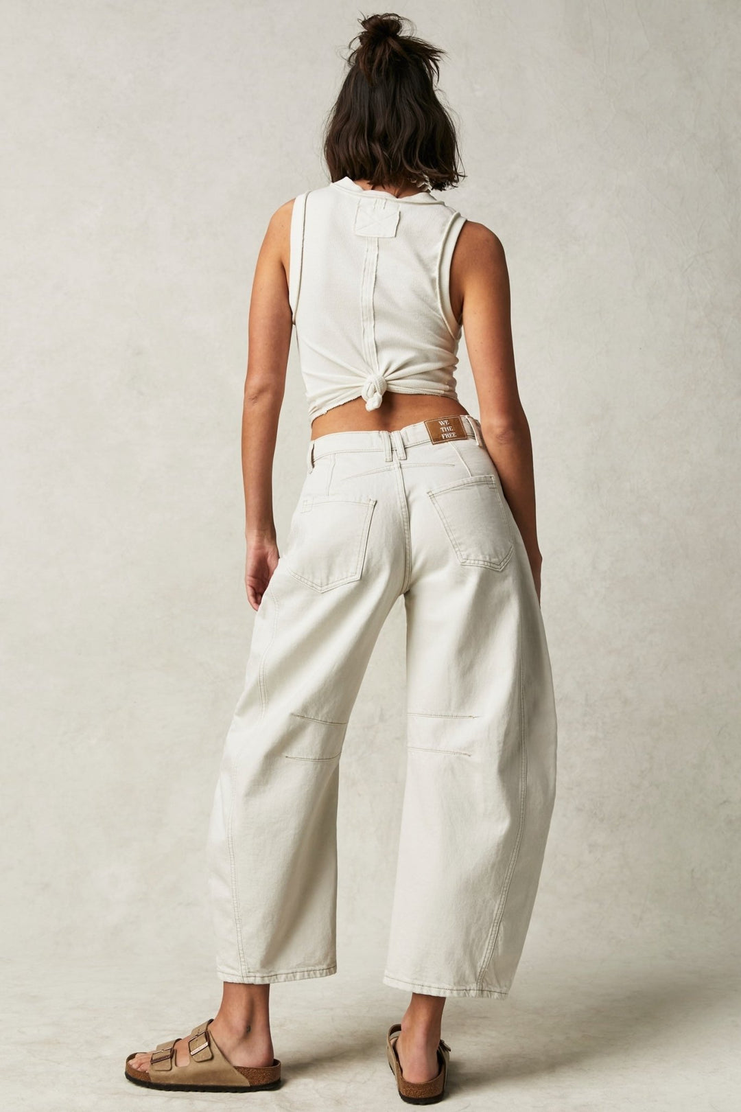 Free People Good Luck Mid Rise Barrel Jeans - Jayden P Boutique