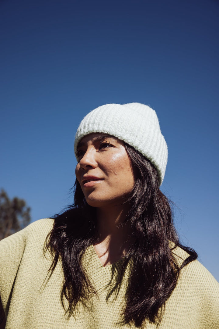 Free People Harbor Marble Ribbed Beanie - Mint - Jayden P Boutique