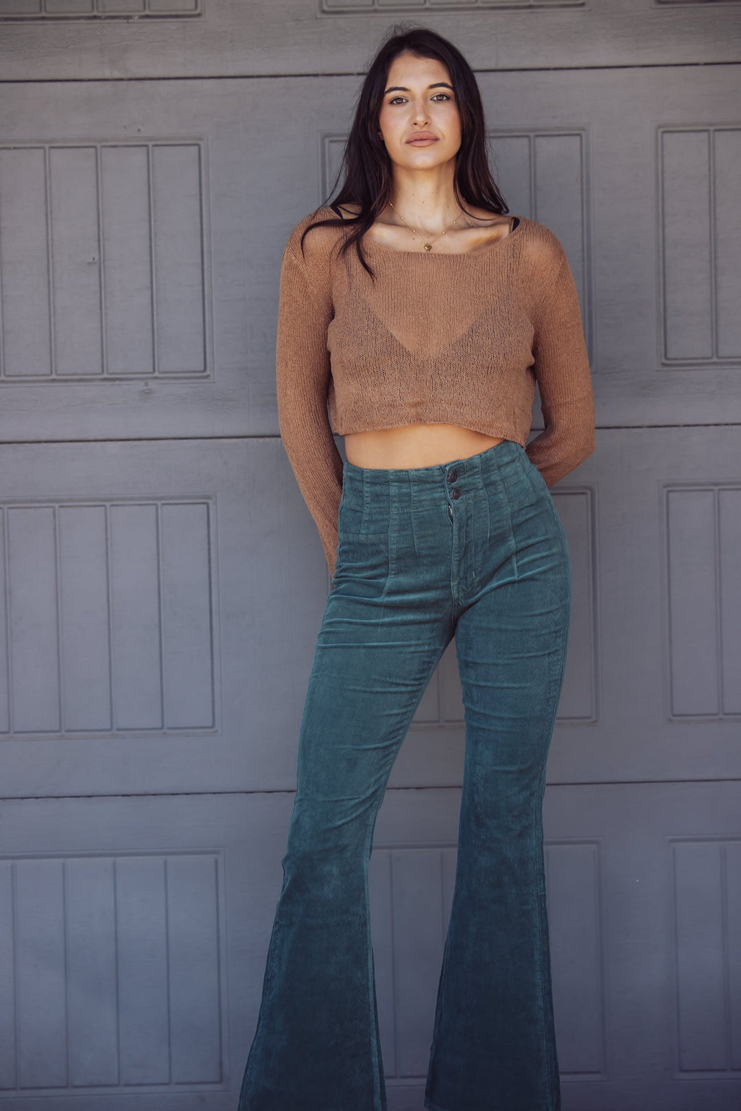 Free People Jayde Corduroy Flare Pants-SALE - Jayden P Boutique