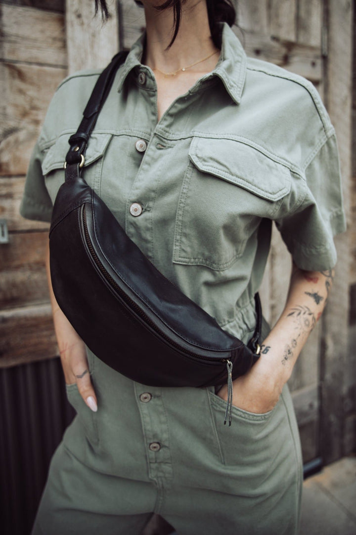 Free People Marci Denim Jumpsuit - Washed Army - Jayden P Boutique