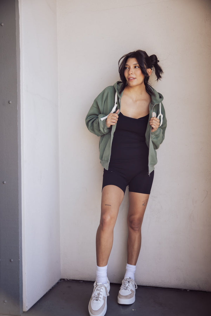 Free People One To Watch Slip Romper - Black - Jayden P Boutique