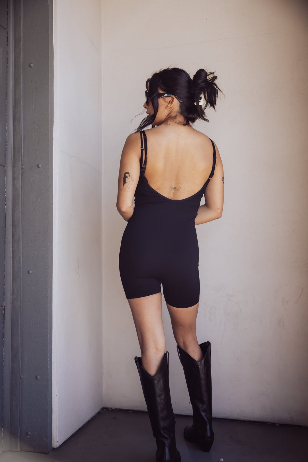 Free People One To Watch Slip Romper - Black - Jayden P Boutique