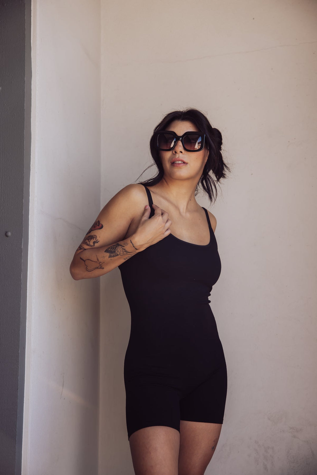 Free People One To Watch Slip Romper - Black - Jayden P Boutique