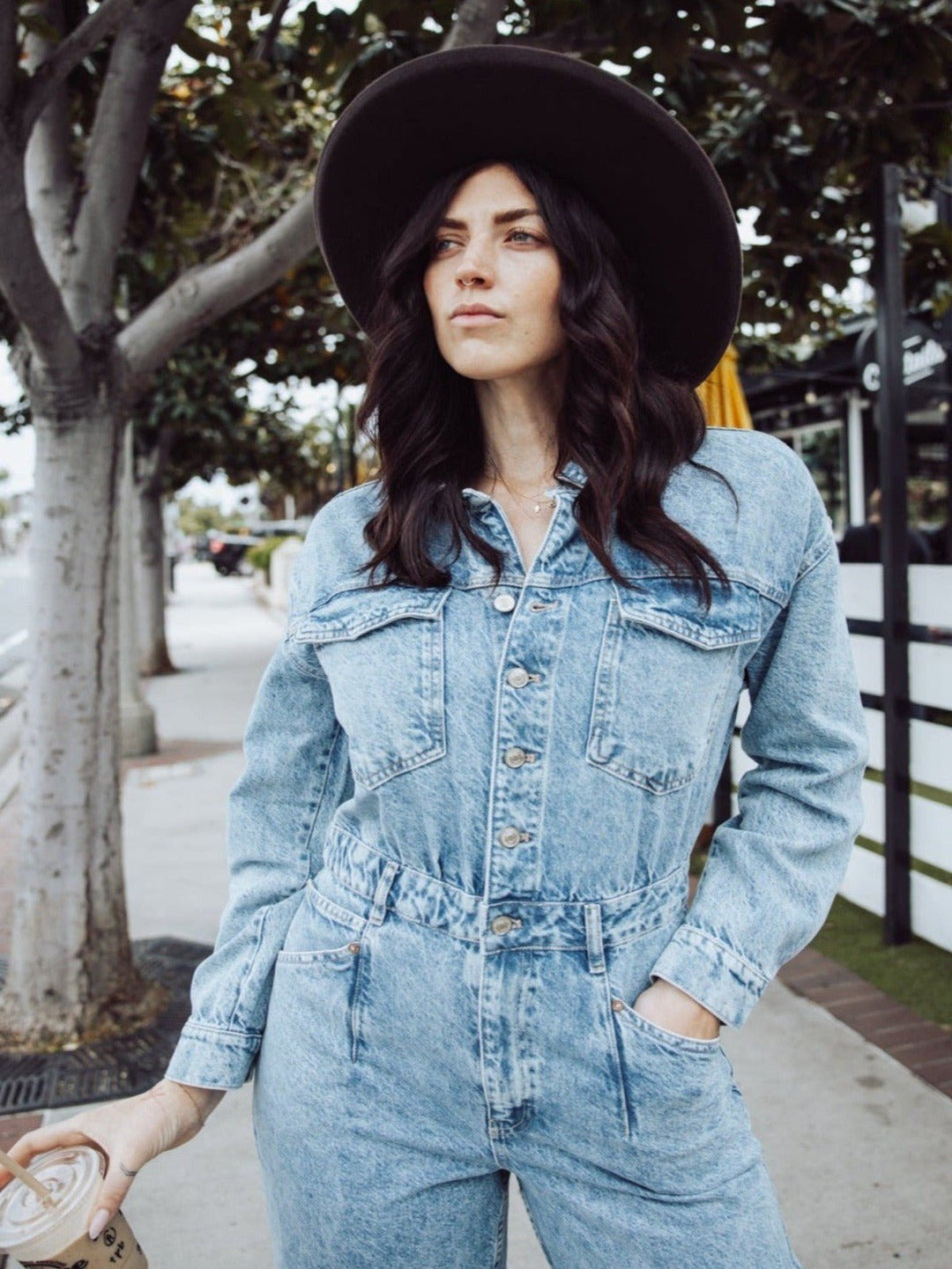 Free People Touch The Sky Denim Jumpsuit - Jayden P Boutique