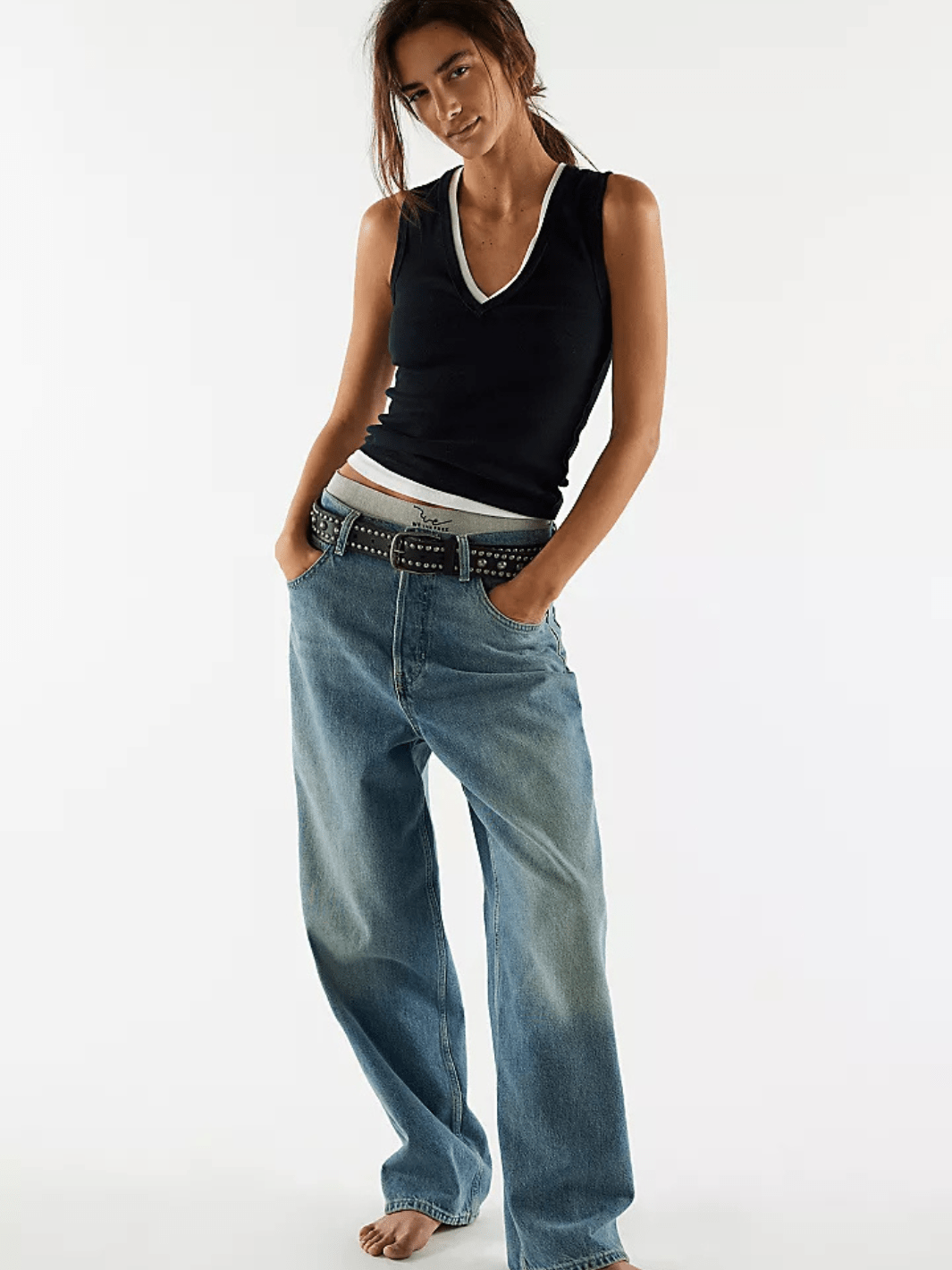 FREE PEOPLE - We The Free Neria V-Neck Tank Top - Jayden P Boutique