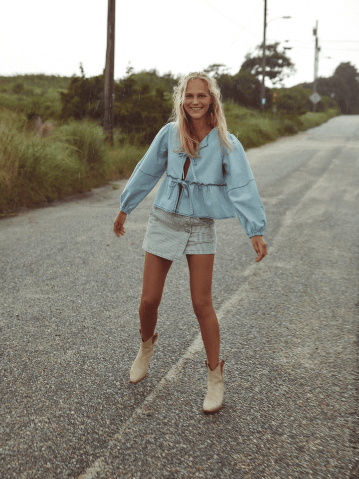 FREE PEOPLE - We The Free Wynne Railroad Mini Skirt - Jayden P Boutique