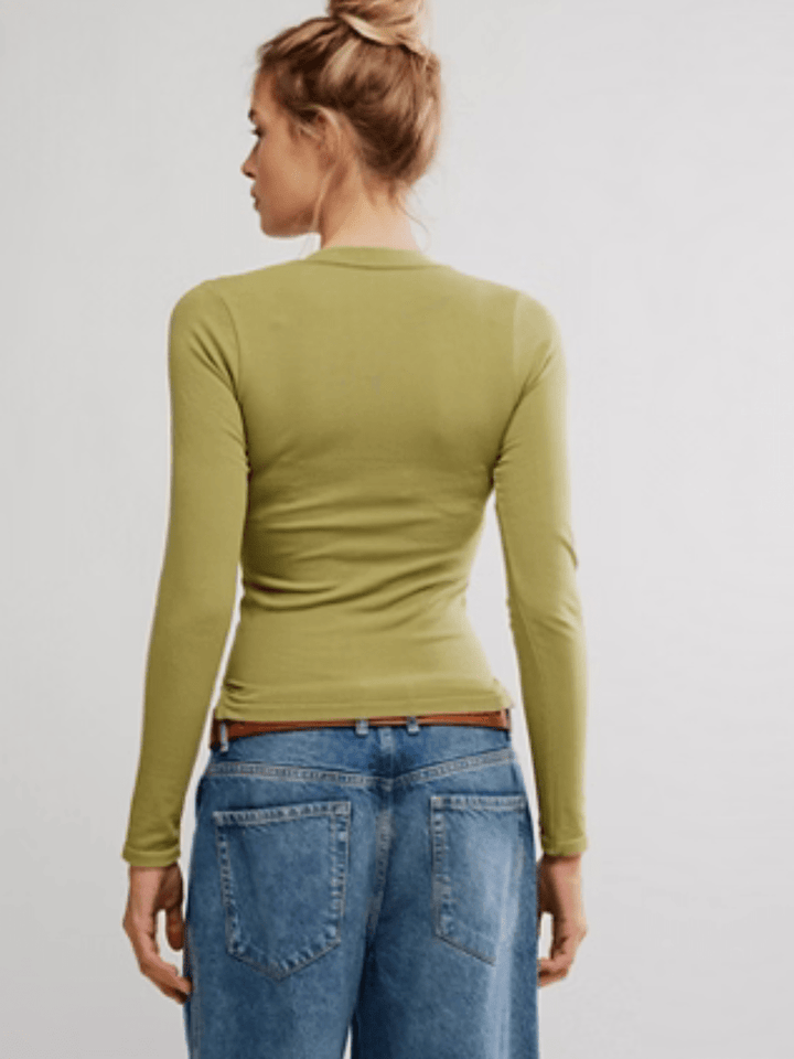 FREE PEOPLE - Wide Awake Layering Long Sleeve - Jayden P Boutique