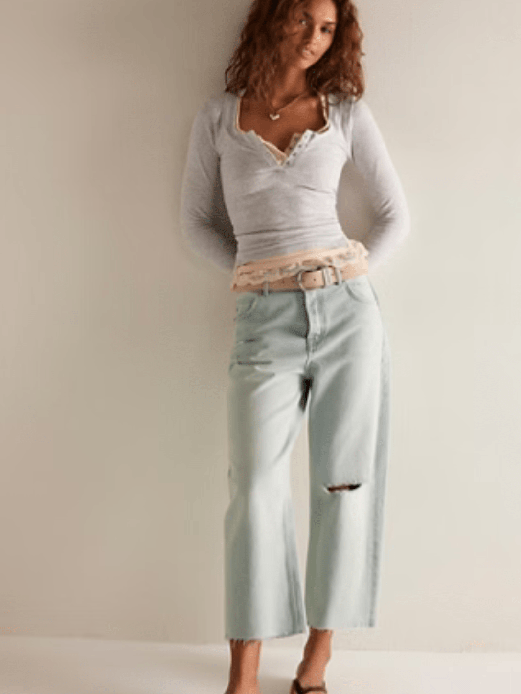 FREE PEOPLE - Wide Awake Layering Long Sleeve - Jayden P Boutique