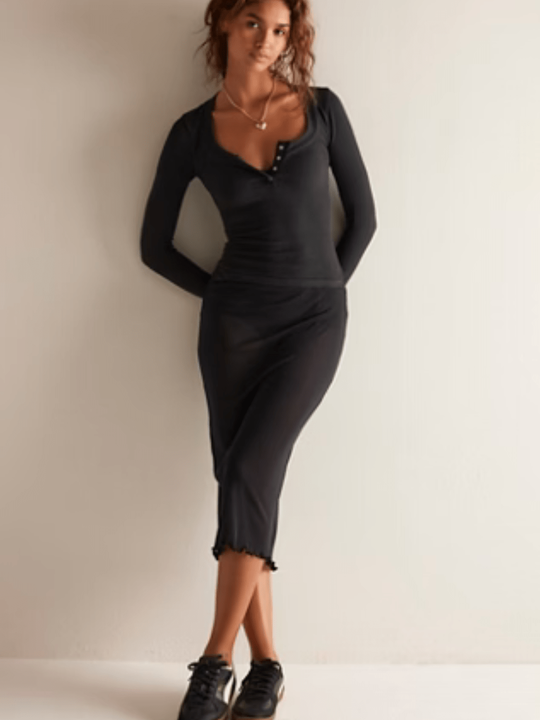 FREE PEOPLE - Wide Awake Layering Long Sleeve - Jayden P Boutique