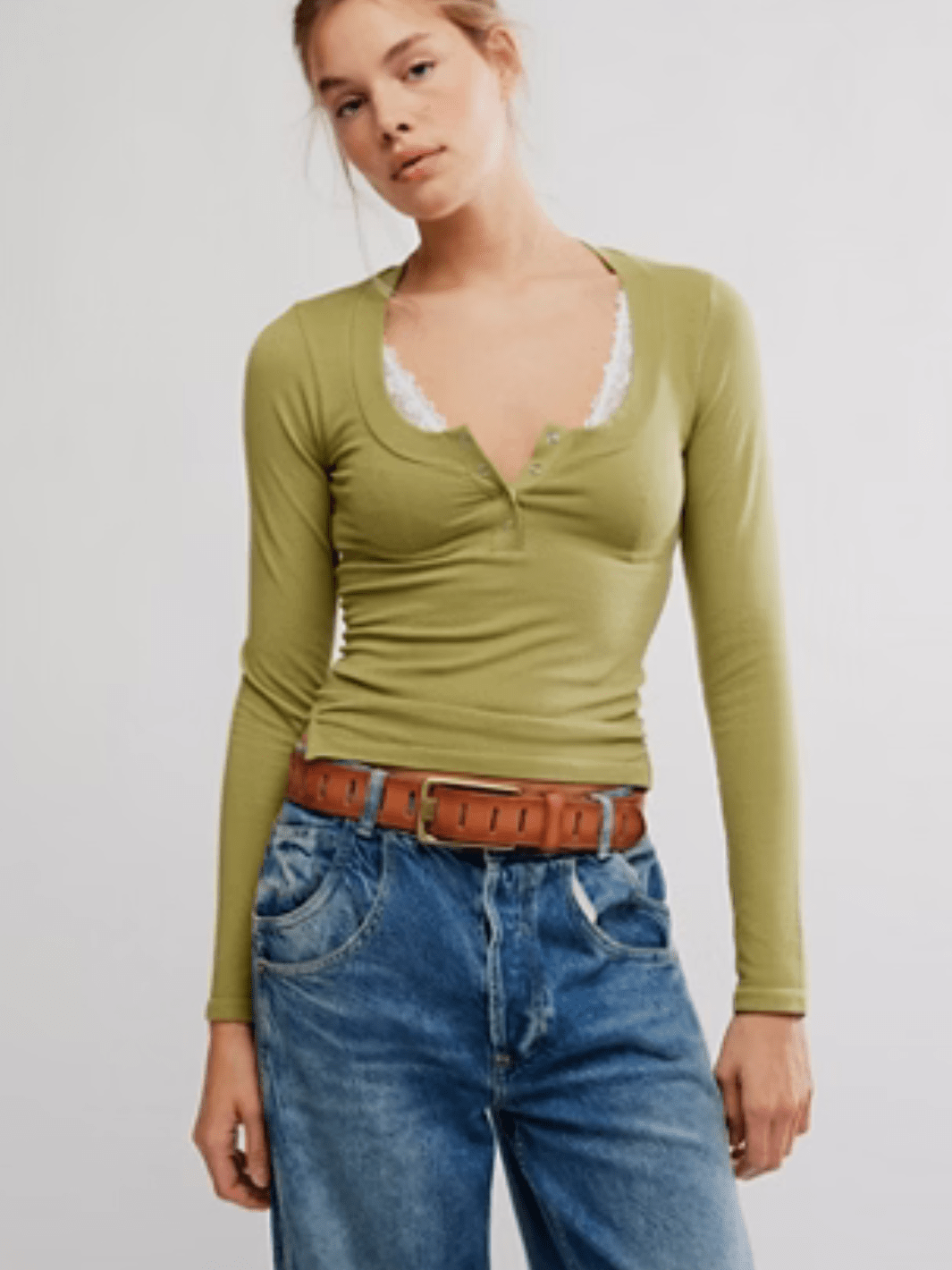 FREE PEOPLE - Wide Awake Layering Long Sleeve - Jayden P Boutique