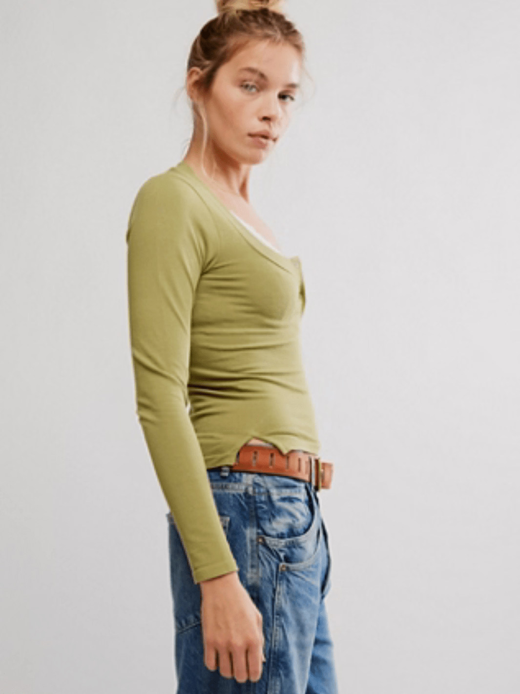 FREE PEOPLE - Wide Awake Layering Long Sleeve - Jayden P Boutique