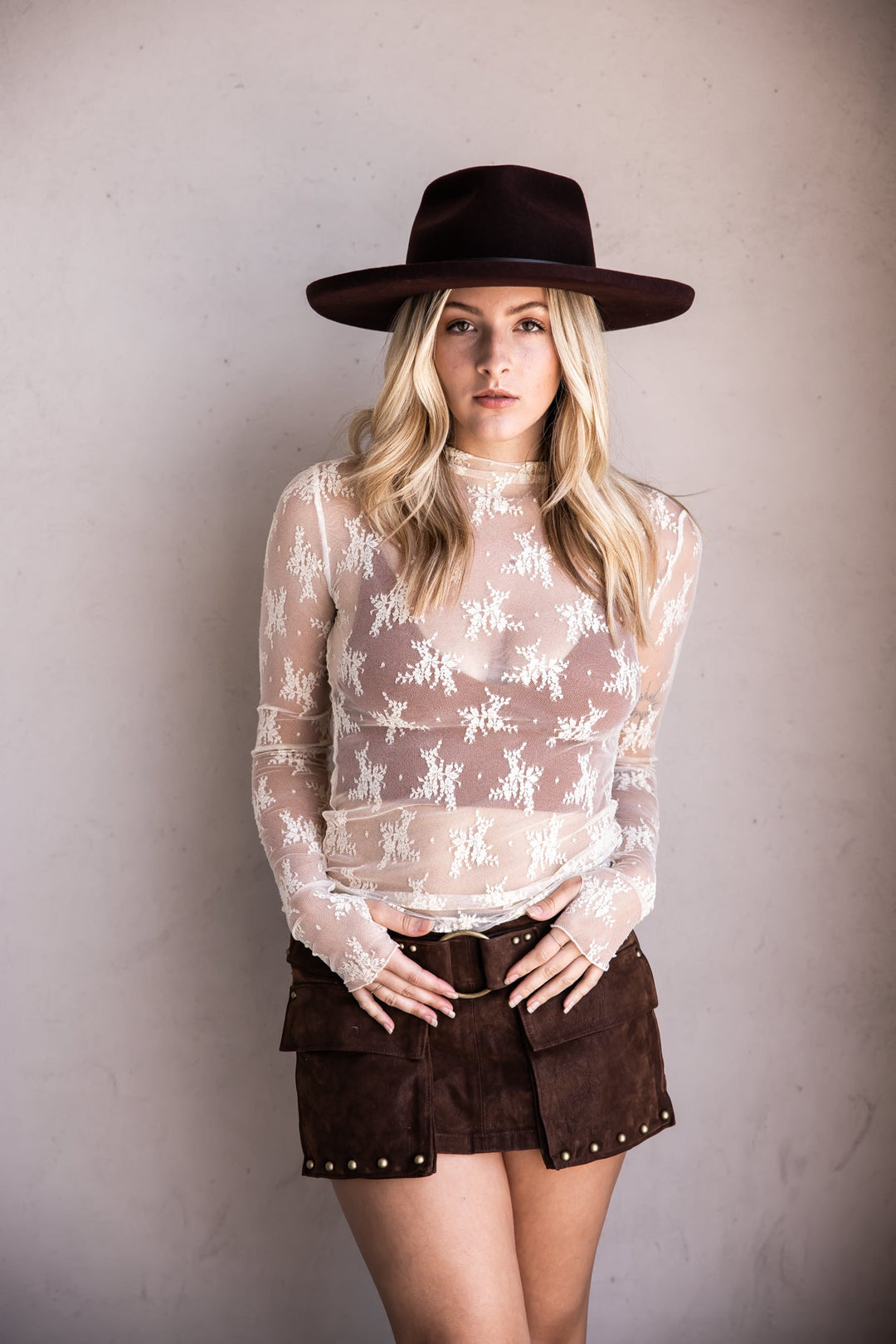 Free People Lady Lux Layering Top in Mermaids Tail — boho sheer mesh top for layering | Jayden P Boutique