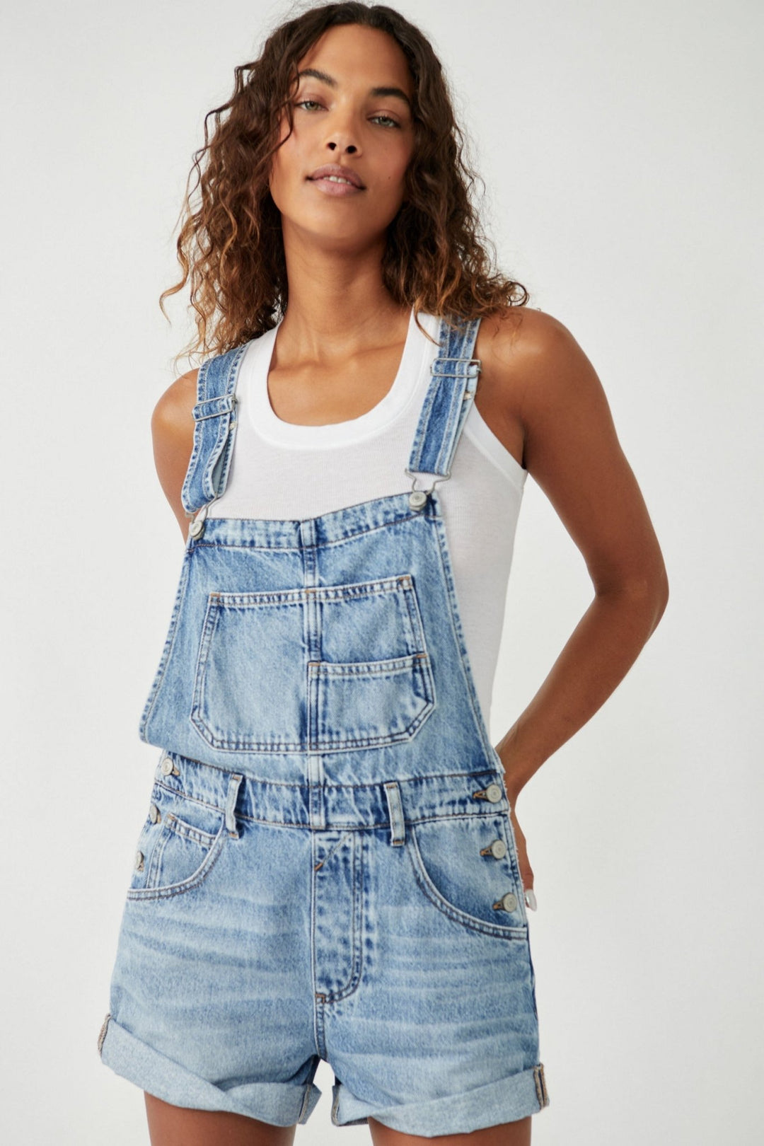 Free People Ziggy Denim Shortalls - Jayden P Boutique