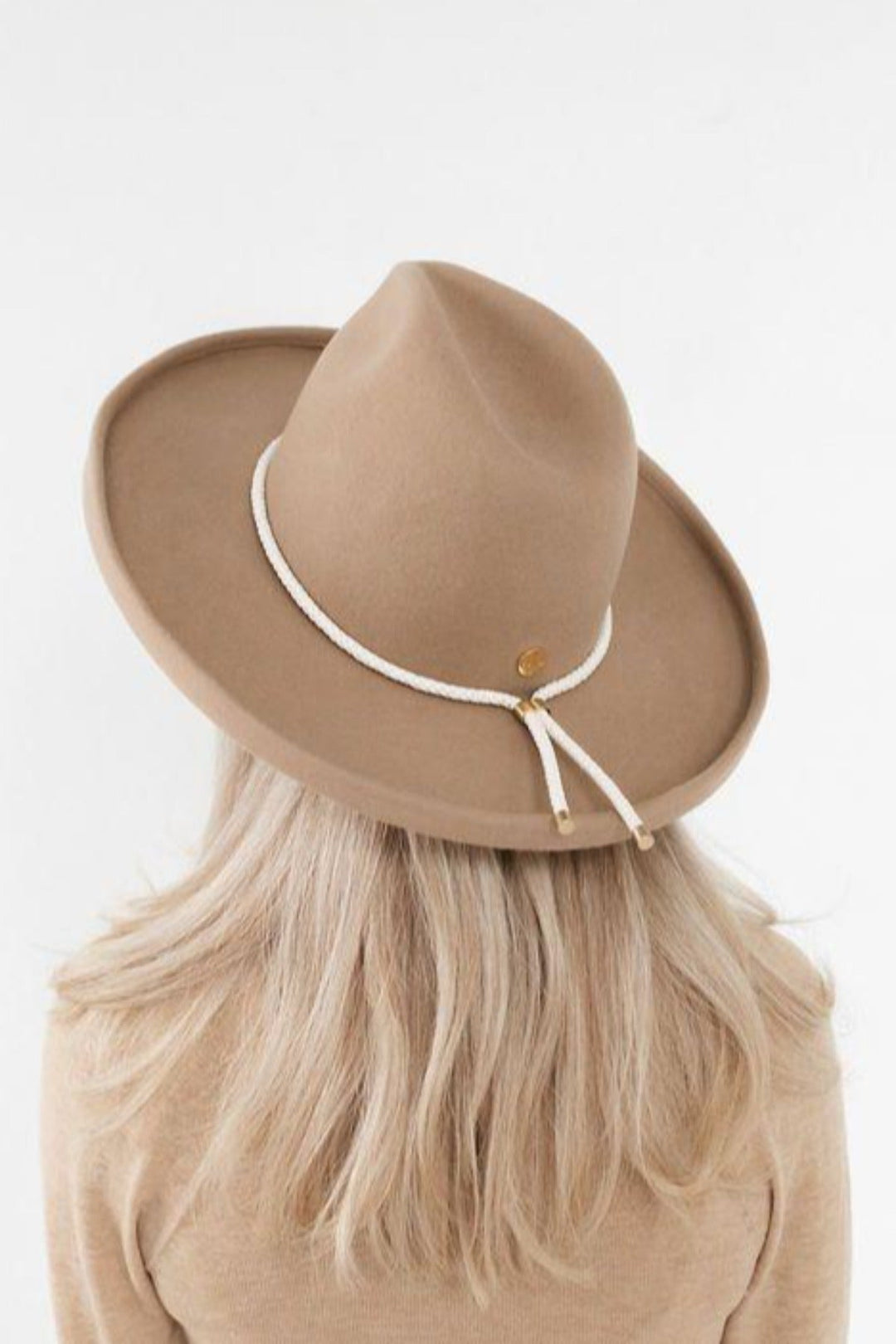 Gigi Pip Braided Leather Bolo Band - Ivory - Jayden P Boutique