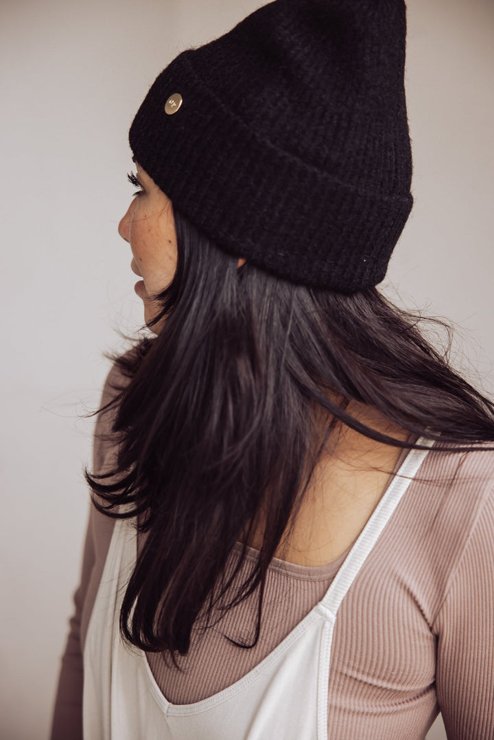 Gigi Pip Collins Knit Beanie - Black - Jayden P Boutique