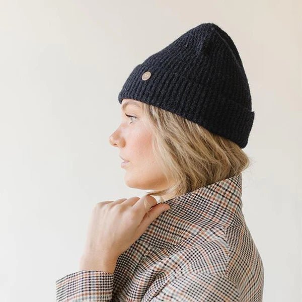 Gigi Pip Collins Knit Beanie - Midnight - Jayden P Boutique