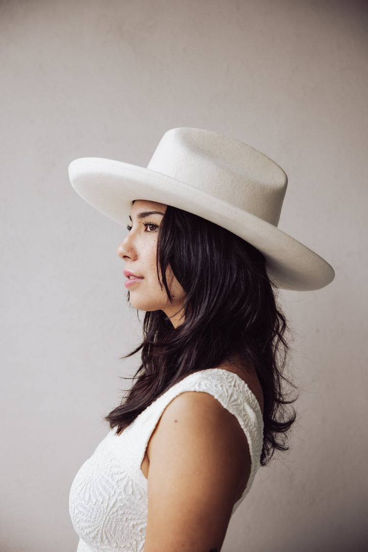 Gigi Pip Jillian Pencil Brim Hat - Off White - Jayden P Boutique