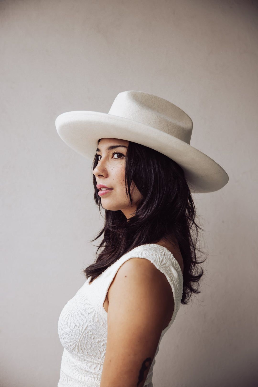Gigi Pip Jillian Pencil Brim Hat - Off White - Jayden P Boutique