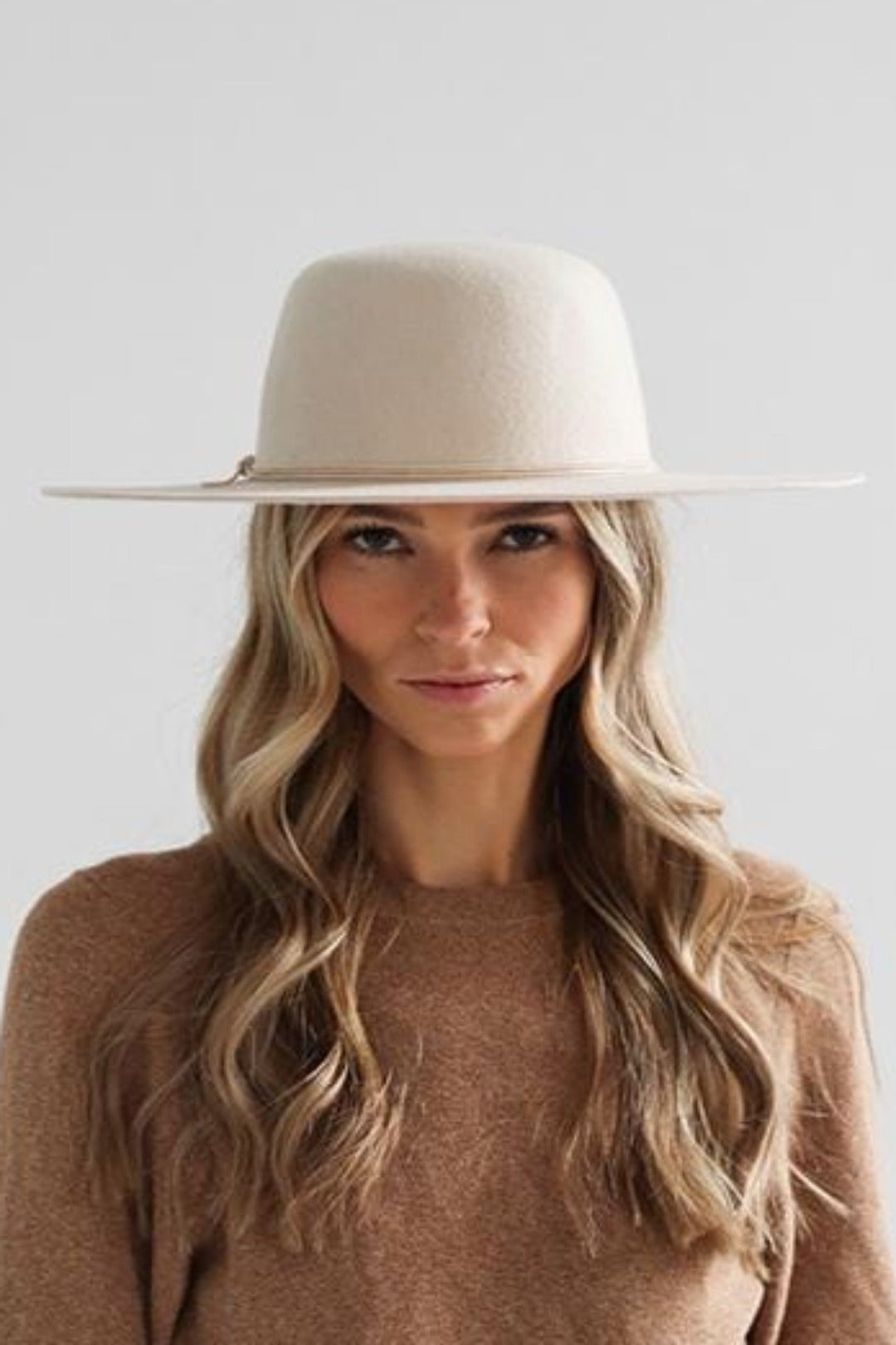 Gigi Pip Rue Open Crown Wide Brim Hat - Cream - Jayden P Boutique