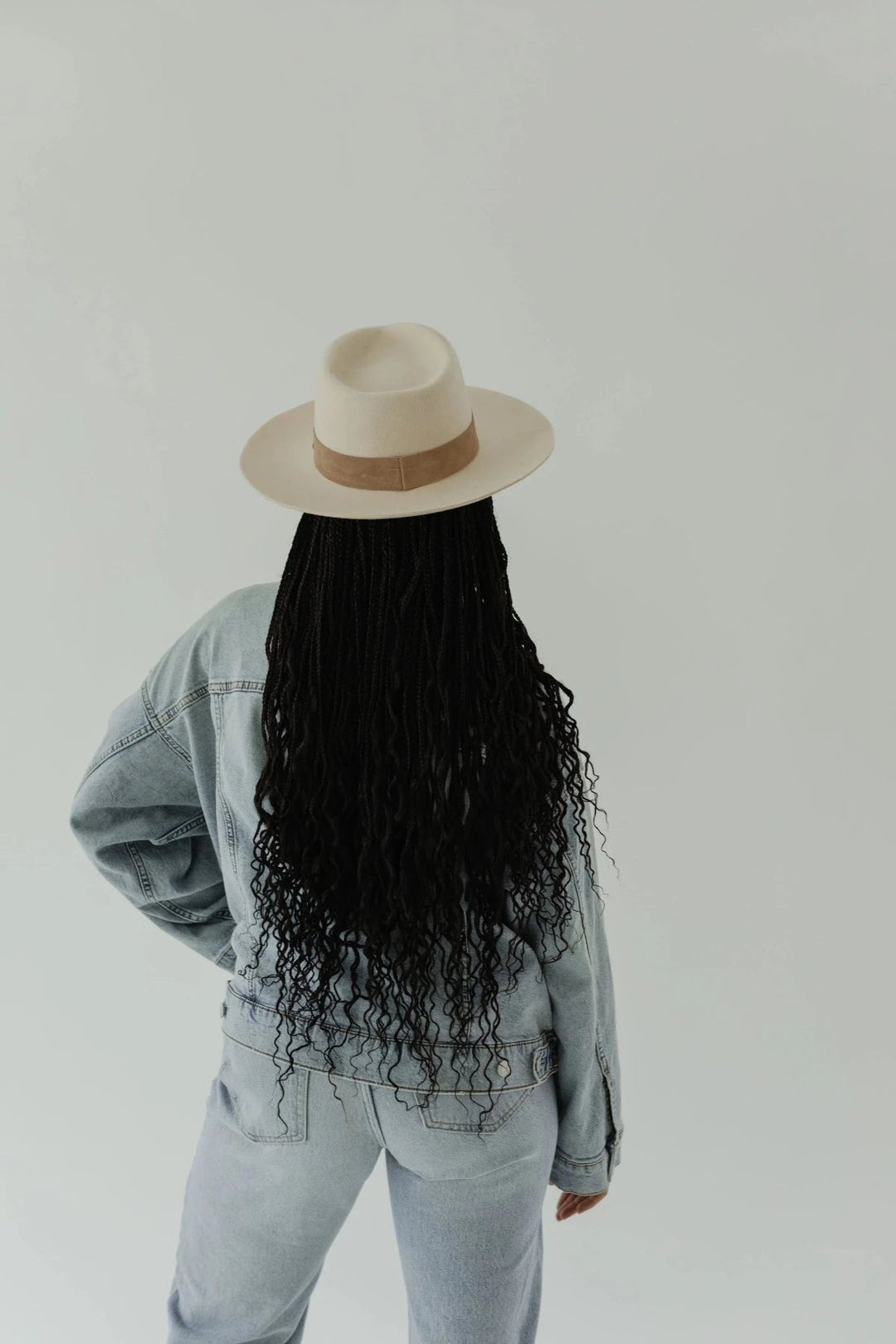 Gigi Pip The Holly Teardrop Rancher Fedora - Off White - Jayden P Boutique