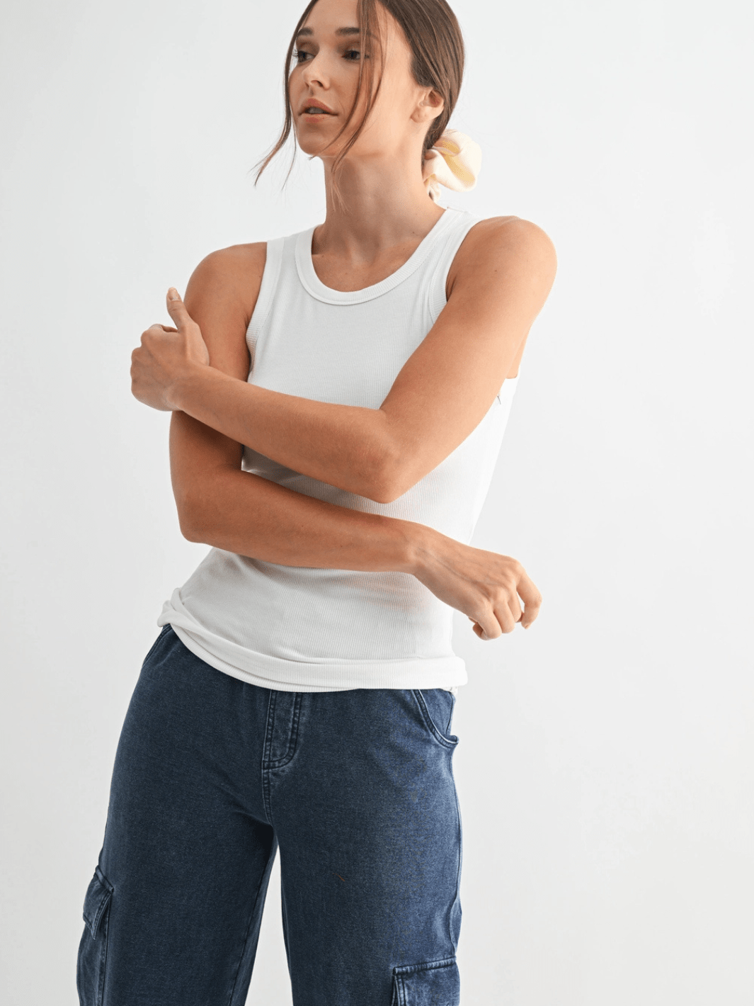 Go - To Micro Rib Tank Top - Jayden P Boutique