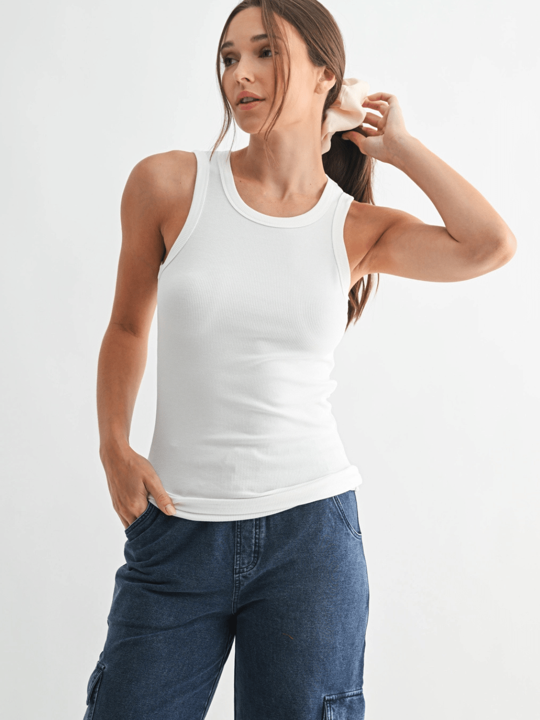 Go - To Micro Rib Tank Top - Jayden P Boutique
