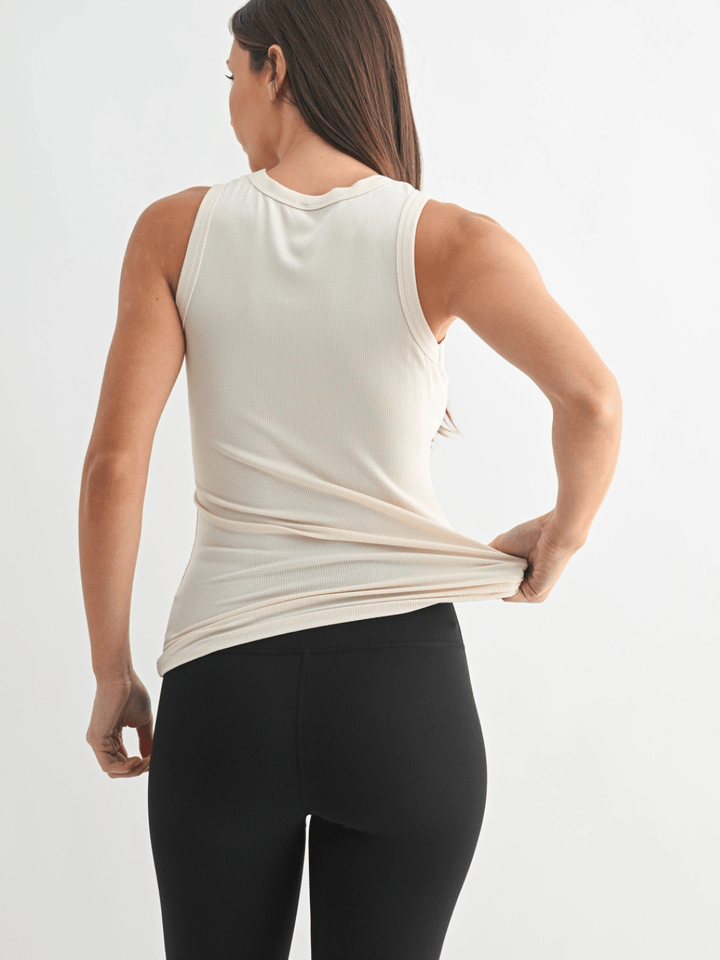 Go - To Micro Rib Tank Top - Jayden P Boutique