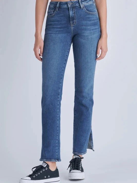 HIDDEN Ryan High Rise Bootcut w/ Side Slit Jeans - Jayden P Boutique