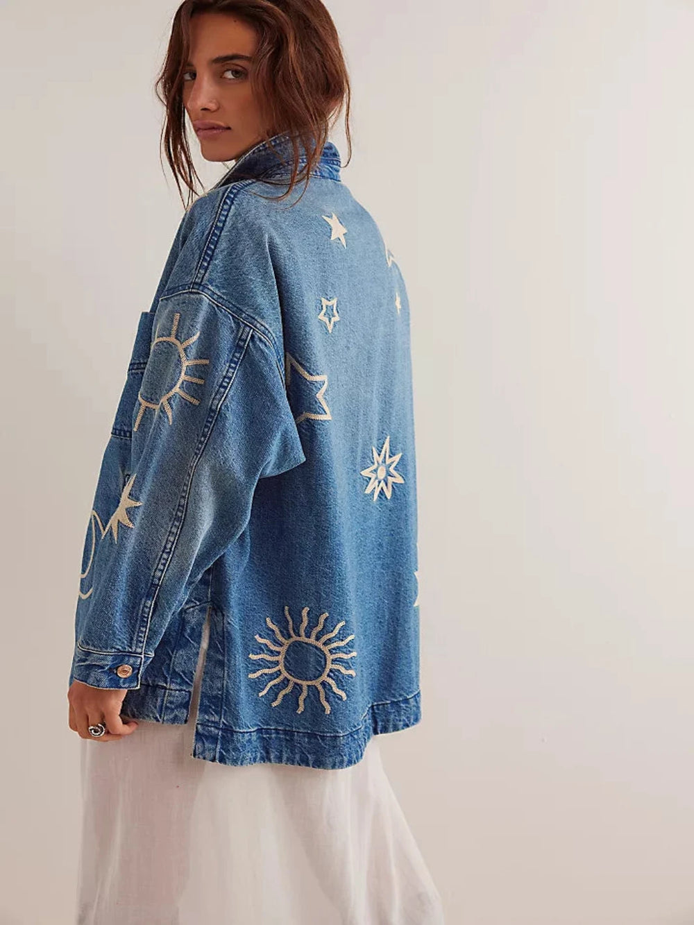 Jayden P Boutique - FREE PEOPLE - Madison City Embroidered Jacket - Extra small