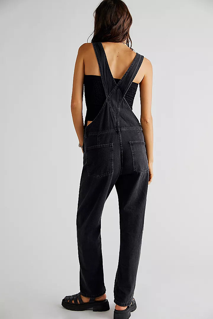 Jayden P Boutique - FREE PEOPLE - Ziggy Denim Overalls - X-SMALL / Powder Blue