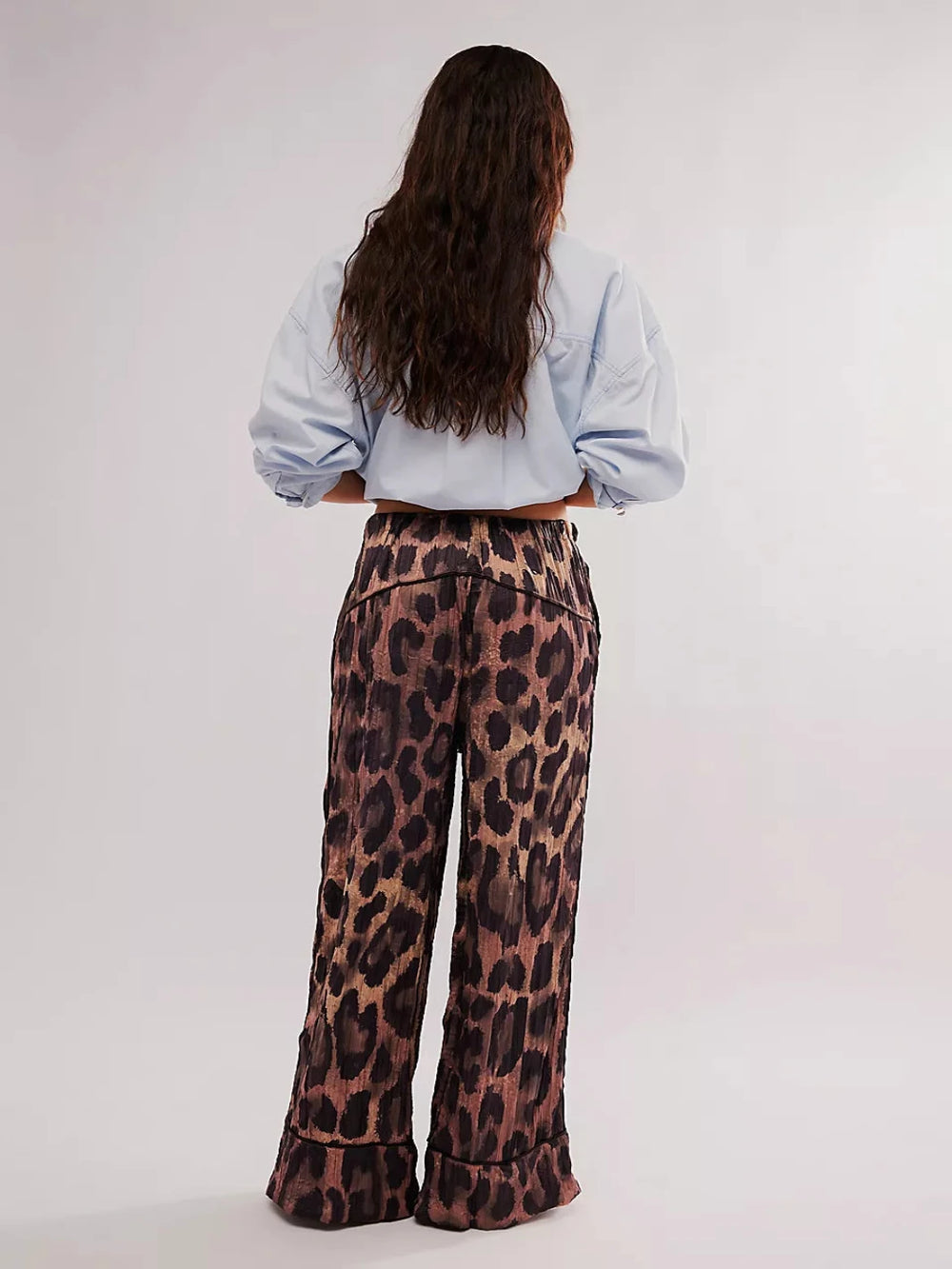 Jayden P Boutique - FREE PEOPLE - All Out Satin Leopard Pant - Extra small