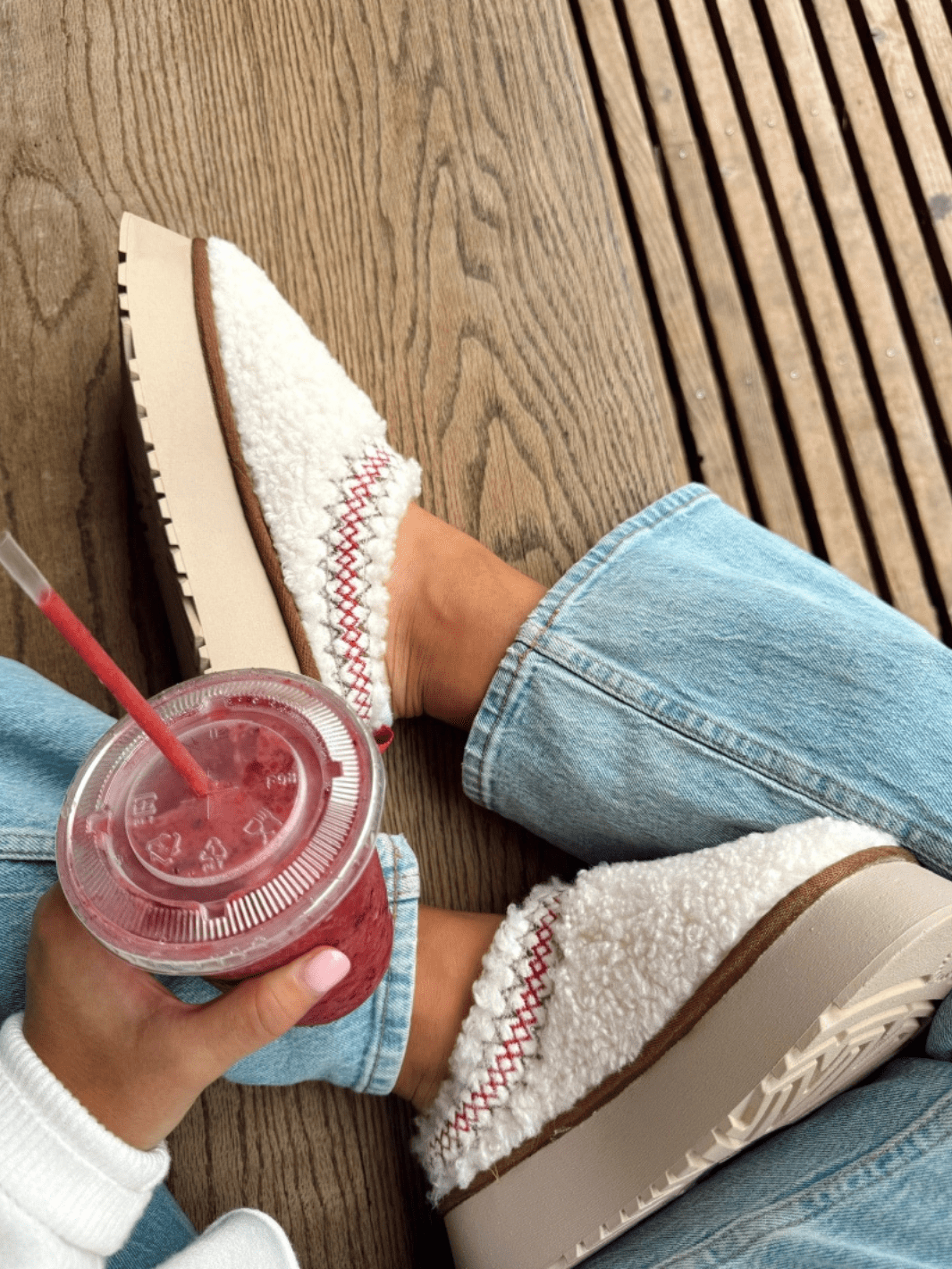 JP Sherpa Platform Slippers - Jayden P Boutique