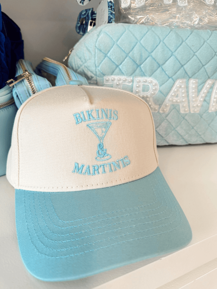KENZKUSTOMZ Bikinis &amp; Martinis Vintage Trucker Hat in Black — Vintage Snapback | Jayden P Boutique